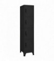 Locker Cabinet Black 38x45x180 cm Steel