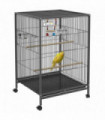 Budgie Cage Parrot Cage for Small Parrot, Budgie, Lovebird with Rolling Stand