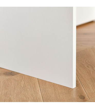 Computer Table with Keyboard Tray Drawer White Particle Board 80cm x 45cm x 75cm