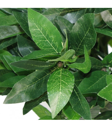 Artificial Bay Tree Green 90cm Real Wood Trunks Adjustable Stems Lifelike Leaves