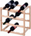 Wooden Natural Color NA Knight 4 Tier Natural Colour Wooden Wine Rack