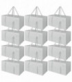 Moving Bags GREY 38 x 68.6 x 35.5 cm Polypropylene Set of 8 Bags 50kg 24 Gallons