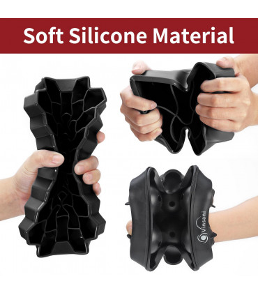 3 Pack Ice Cube Tray Easy-Release Silicone Flexible Ice Mould Tray BLACK 0000363