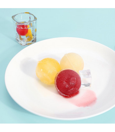 3 Pack Ice Cube Tray Easy-Release Silicone Flexible Ice Mould Tray BLUE 0000364