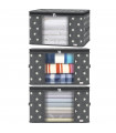 Storage Bags Organizer Large Capacity Moisture-Proof - Grey Star 60 X 43 X 35 cm