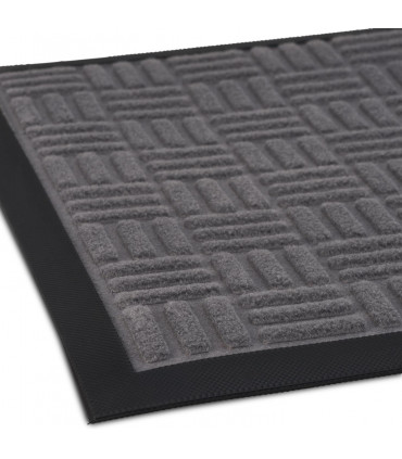 Rubber Light Grey 45 x 75cm Front Door Outdoor Anti Slip Entrance Mat