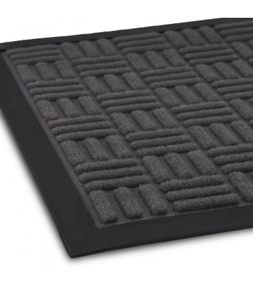 Rubber Dark Grey 45 x 75cm Front Door Outdoor Anti Slip Entrance Mat