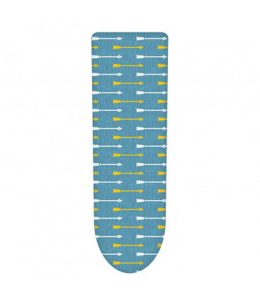 Ironing Board Cover 100% Cotton Arrows 140x52cm Foam Back Padding Easy Fit