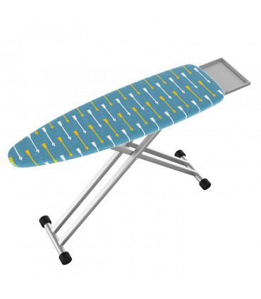 Ironing Board Cover 100% Cotton Arrows 140x52cm Foam Back Padding Easy Fit