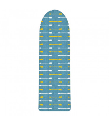 Ironing Board Cover 100% Cotton Arrows 140x52cm Foam Back Padding Easy Fit