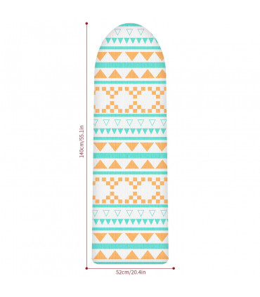 Ironing Board Cover Summer 100% Cotton Foam Back Padding Easy Fit 140x52cm