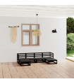 6 Piece Garden Lounge Set Solid Pinewood