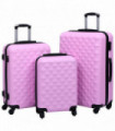 Hardcase Trolley Set 3 pcs Pink ABS