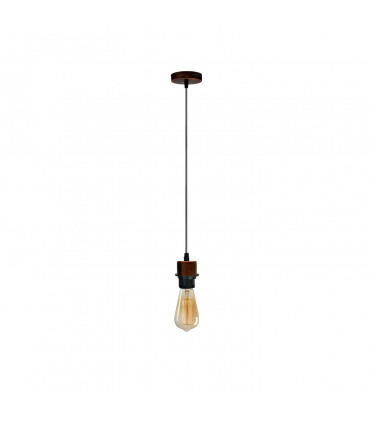 Pendant Light Holder Industrial Rustic Red Lampshade Addable E27 PVC Cable