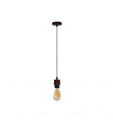 Pendant Light Holder Industrial Rustic Red Lampshade Addable E27 PVC Cable