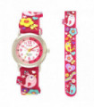 Kid's TimeTeacher Watch - Summer Tweets Pink Silicone Strap 27mm - R1513.92