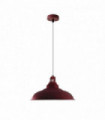 Metal Bowl Burgundy Hanging Pendant Ceiling Lamp Lighting UK E27 Pendant Light