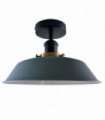 Ceiling Light Metal Grey 10cm Flush Mount Modern Industrial Light