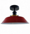 Ceiling Light Metal Red 36x36x22cm E27 Lamp Base Romantic Atmosphere