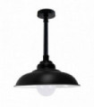 Ceiling Light Black Iron Metal Modern Industrial Curved Lampshade