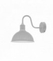 Wall Light Modern Industrial Swan Neck Metal Arm E27 Sconce White 21cm Metal