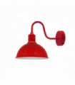 Wall Light Modern Industrial Swan Neck Metal Arm E27 Sconce Red 10cm H x 21cm W