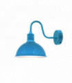 Wall Light Blue Metal Modern Industrial Swan Neck E27 Sconce Wall Light Set