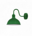 Wall Light Green Metal Modern Industrial Swan Neck E27 Sconce 10cm 21cm