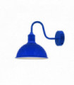 Wall Light Modern Industrial Swan Neck Metal Arm E27 Sconce Navy blue 10x21cm