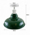 Ceiling Light Metal Green With Bulb Modern Industrial Style Ceiling Light