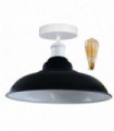 Ceiling Light Metal Black With Bulb Ceiling Light Bowl Shade Indoor Lighting