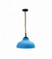 Pendant Light Blue Colour Metal + PVC Modern Retro Design for Living Room