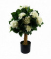 Artificial White Hydrangea Plant