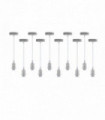 Pendant light 10 Pack Industrial White Metal/PVC Fitting with PVC Cable