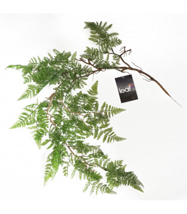 100cm Artificial Hanging Maidenhair Fern Plant Dark Green