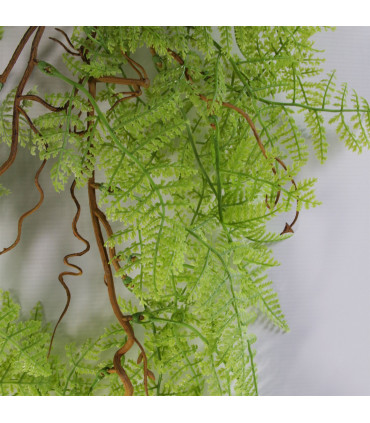 100cm Artificial Hanging Maidenhair Fern Plant Light Green