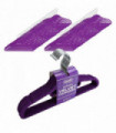 Hangers Velvet Non Slip Flocked Purple 100 Pack 10Pk Flocked Hangers PURPLE