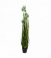 Artificial Ornamental Grass Plant Green 120cm Tall Decorative Fronds Pot