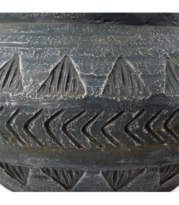 fibreglass composite Grey 21cm Large Grey Gliese Triangle Planter