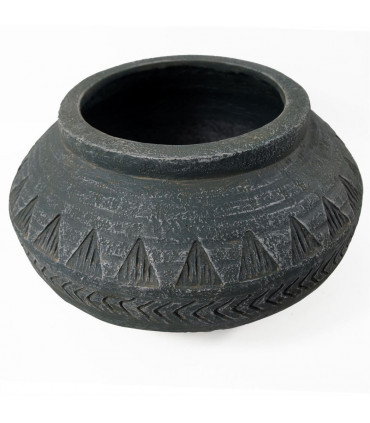 fibreglass composite Grey 21cm Large Grey Gliese Triangle Planter