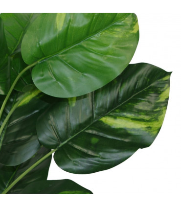 Large Green Variegated Artificial Foliage Plant