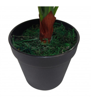 Artificial Bird's Nest Fern Plant 60cm Green Plastic Large Bushy 60cm