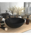 Bathroom Sink Ceramic Matt Black Round