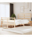 Bed Frame Solid Wood Pine 135x190 cm 4FT6 Double