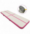 Inflatable Gymnastics Mat with Pump 500x100x20 cm PVC Pink