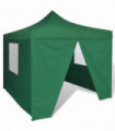 Foldable Tent 3x3 m with 4 Walls Green