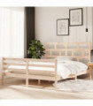 Bed Frame Solid Wood Pine 160x200 cm