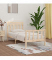 Bed Frame Solid Wood Pine 90x200 cm