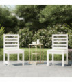 Garden Chairs 2 pcs White 40.5x48x91.5 cm Solid Wood Pine