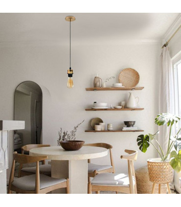 Pendant Light Kit 2 Pack Industrial French Gold Pendant Light Fitting